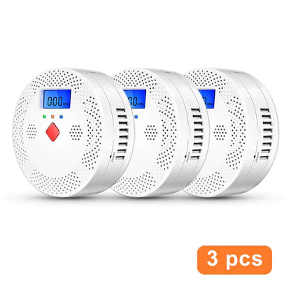 Tuya Wifi Smart Carbon Monoxide Detector Alarm 85Db Sound Warning LCD Digital Display Home Indoor Real-Time CO Monitor Poisoning