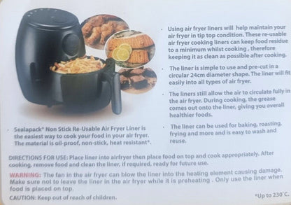 Air Fryer Liners Non Stick Food Cooking Reusable/Dispo